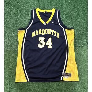 Vintage Y2K Marquette University Basketball Jersey Size XXL